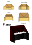 Easy Origami Instructions – Piano