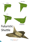 Paper Airplane Instructions – Futuristic Shuttle