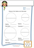 Basic Geometry Worksheet – Radius and Diameter 4