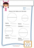 Basic Geometry Worksheet – Radius and Diameter 2 - KidsPressMagazine.com