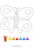 Color by Number – Butterfly 2