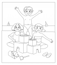 Summer Coloring Pages – Sandcastle