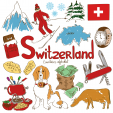 Switzerland Culture Map Printable