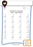 Single Digit Multiplication - Day Nine