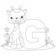 Alphabet Coloring Pages – G
