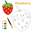 Strawberry Color By Number