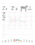 Handwriting Worksheet Letter Z