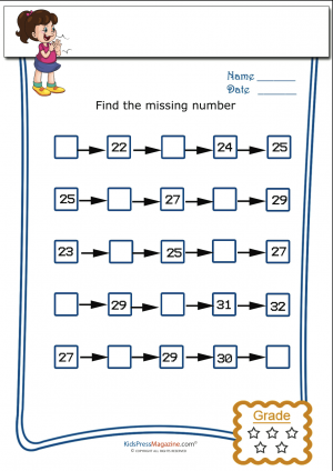 Missing Number Chart 1 100