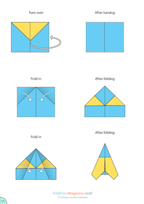 Paper Airplane Instructions Sleek Jet KidsPressMagazine