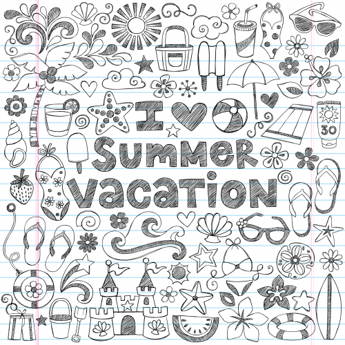 vacation theme coloring pages - photo #10
