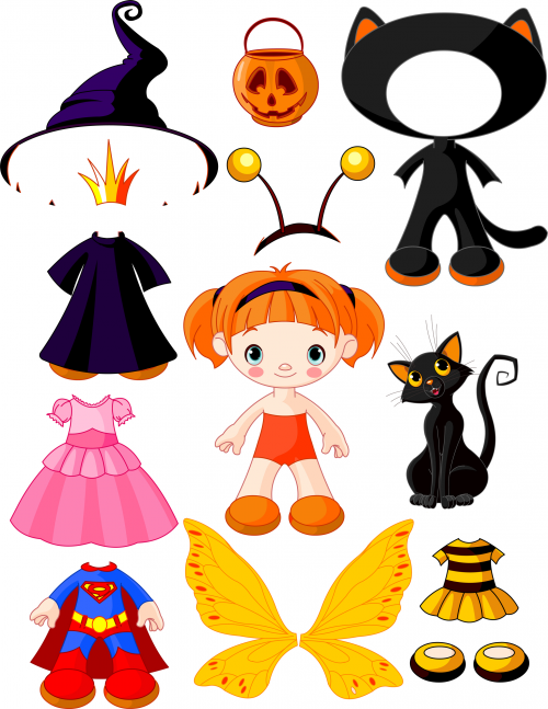 Halloween Paper Doll Set KidsPressMagazine