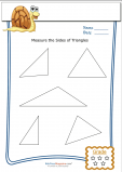 Basic Geometry Worksheet – Triangle Measurement 4