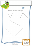 Basic Geometry Worksheet – Triangle Measurement 3