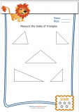 Basic Geometry Worksheet – Triangle Measurement 2