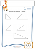 Basic Geometry Worksheet – Triangle Measurement 1