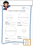 Basic Geometry Worksheet – Radius and Diameter 3