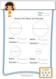 Basic Geometry Worksheet – Radius and Diameter 1