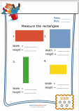 Basic Geometry Worksheet – Rectangle Measurement 3