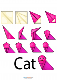 Easy Origami – Kitty Cat