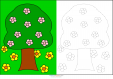 Coloring Match – Spring Tree
