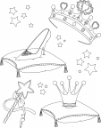 Coloring Page – Princess Accessories