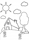 Preschool Coloring Page – Home
