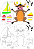 Alphabet Coloring Page - Y