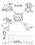 Trace The Letter D