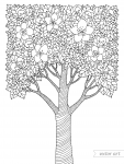 Blossom Tree Coloring Page