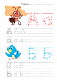 Alphabet Practice A – B