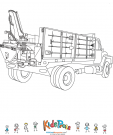 Road Work Truck Coloring Page 