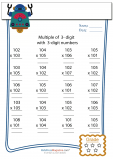Multiplication Worksheet – 3 digit by 3 digit - #9