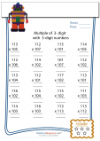 Multiplication Worksheet – 3 digit by 3 digit - #1