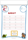 Handwriting Practice Q-T Capital Letter