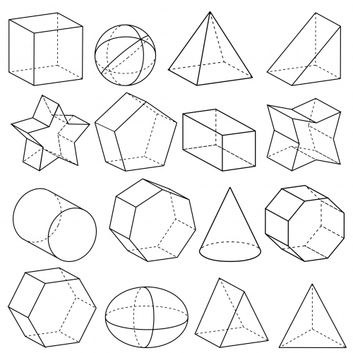 3d Shape Coloring Pages