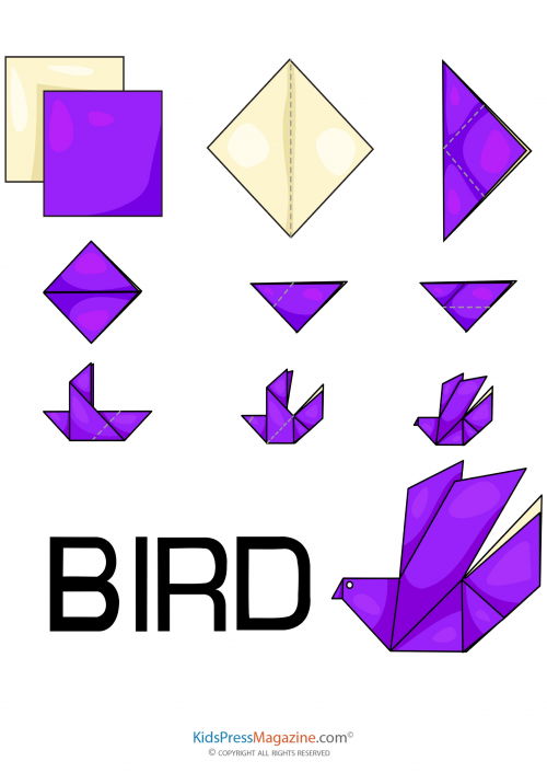 Easy Origami – Bird - KidsPressMagazine.com