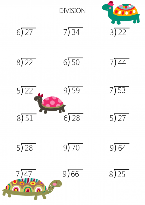 long division with remainders worksheets 4th grade