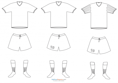 Color Your Own Paper Doll Clothes – Soccer Jerseys - KidsPressMagazine.com