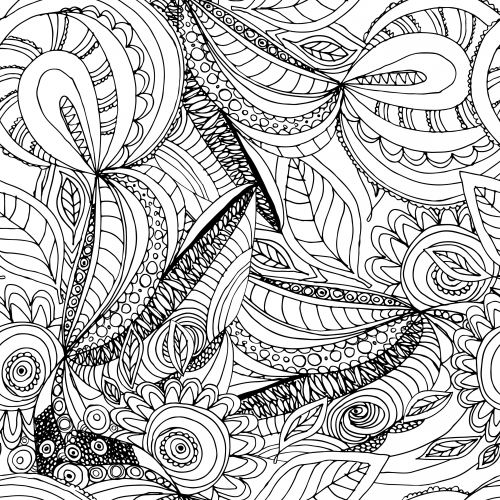 Easy Doodle Coloring Pages
