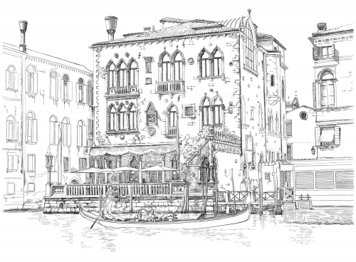 Download Drawing In Venice Coloring Page Kidspressmagazine Com
