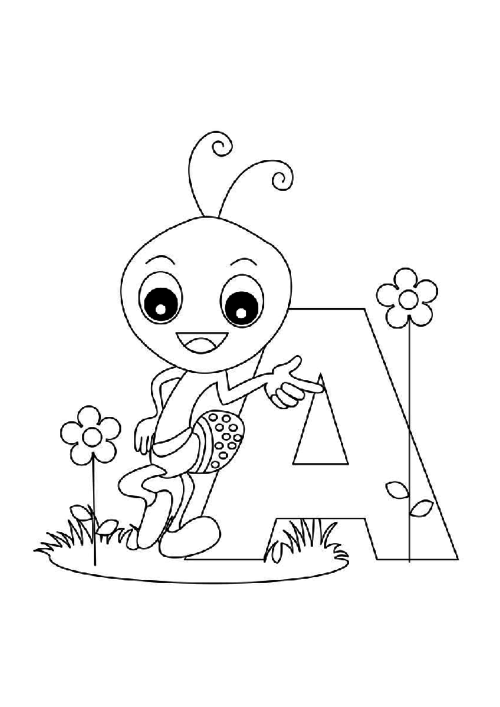 Alphabet Coloring Pages, ABC Coloring Sheets