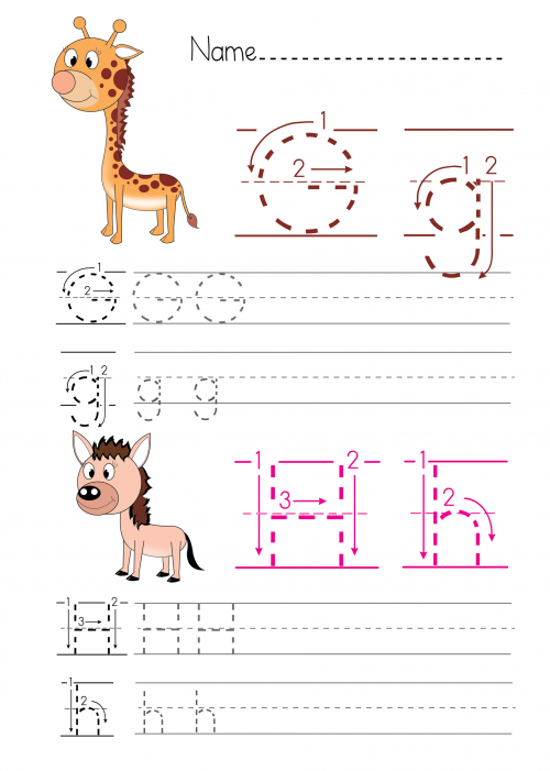 Alphabet Practice G – H - KidsPressMagazine.com