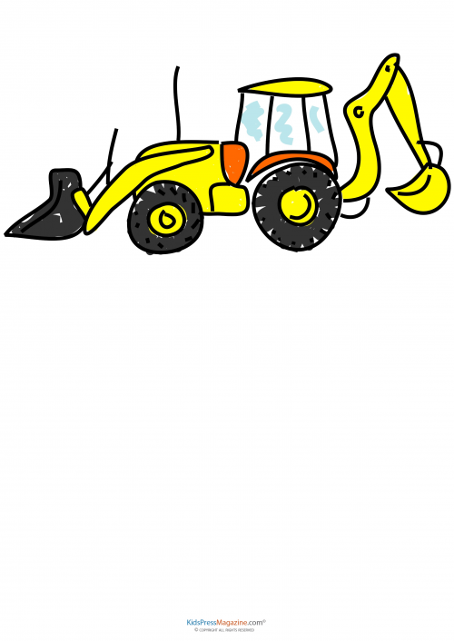 Construction tools drawing for kids, How to draw construction tools easily