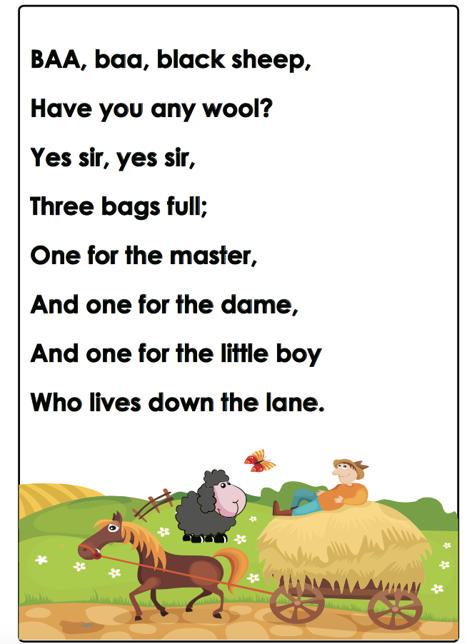 Free Nursery Rhyme Printables