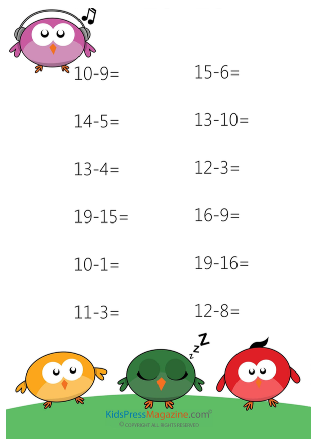 2 Digit Subtraction Practice Bundle Vol 1. - KidsPressMagazine.com