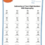 Essential 2 digit preschool subtraction starter bundle.
